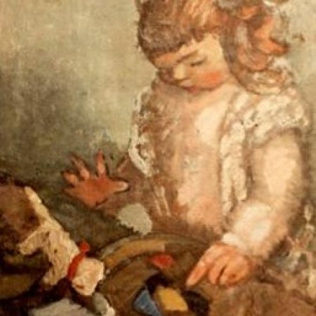 René enfant au petit chien
