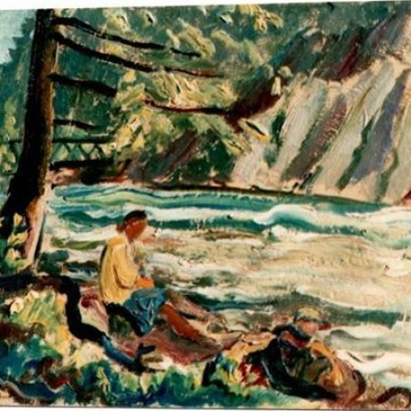 Lina au bord de la Sarine