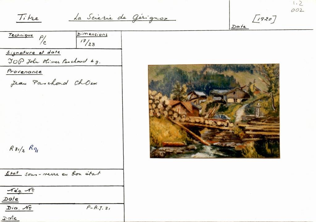 Scan de la fiche
