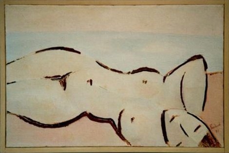 Femme nue étendue