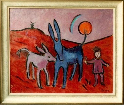 Les ânes et la lune
