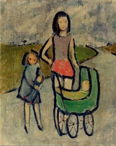 la poussette verte