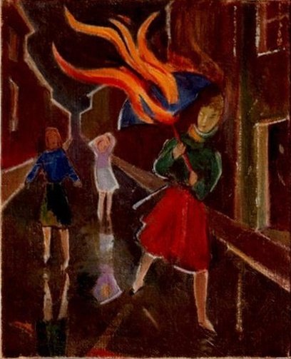 Le parapluie en feu