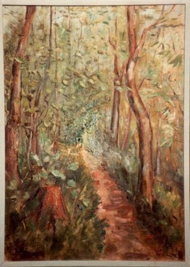 le chemin au bord de la Sarine