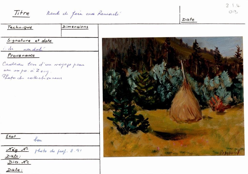 Scan de la fiche