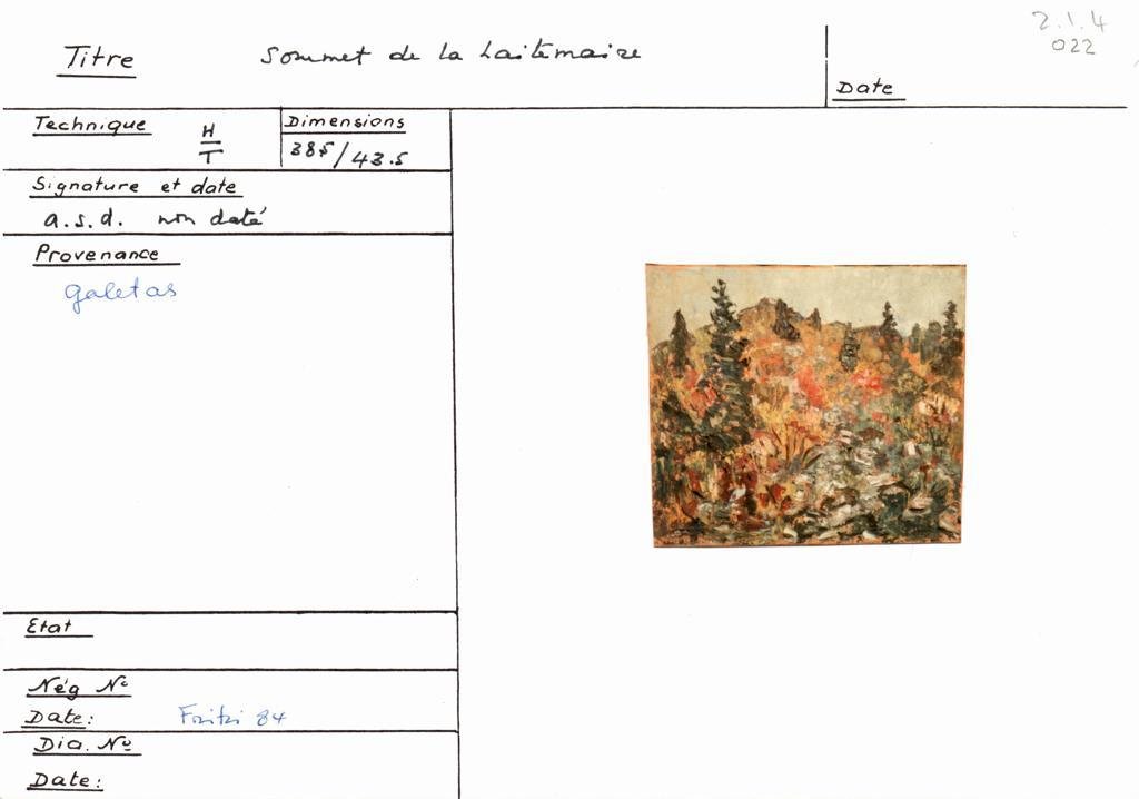 Scan de la fiche
