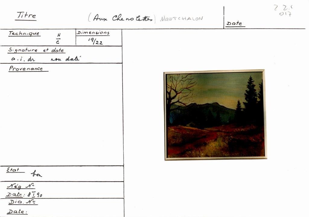 Scan de la fiche