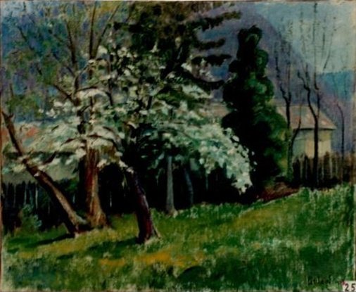 Printemps à Château-d'Oex ou Par la fenêtre de l'atelier