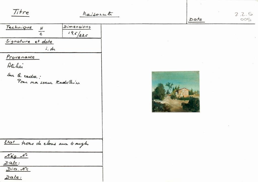 Scan de la fiche