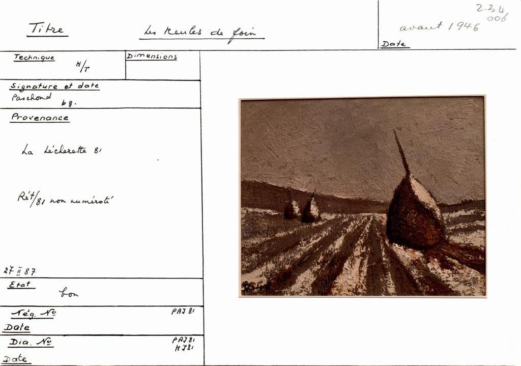 Scan de la fiche