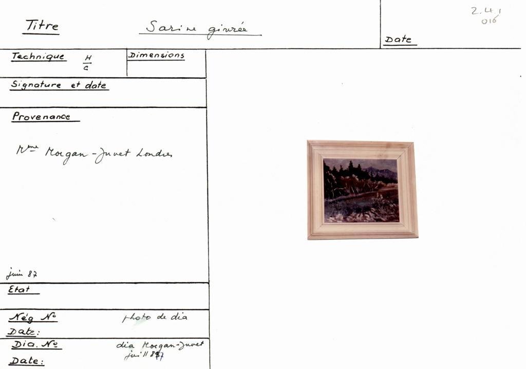 Scan de la fiche