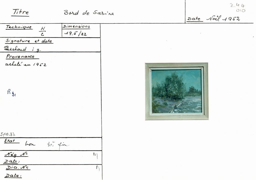 Scan de la fiche