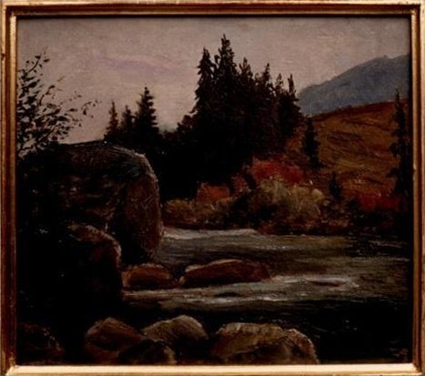 La grosse pierre au bord de la Sarine