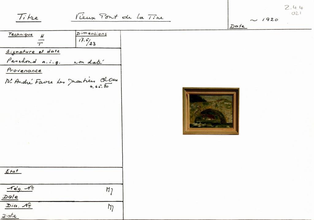 Scan de la fiche