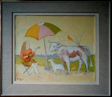 le Parasol au pied bleu aubade pour une vache