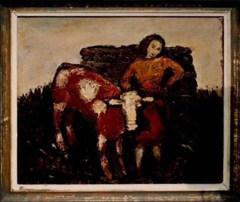 La fille et le veau