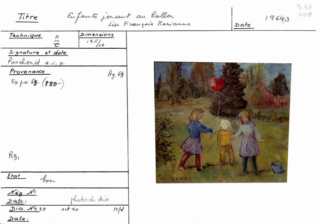 Scan de la fiche