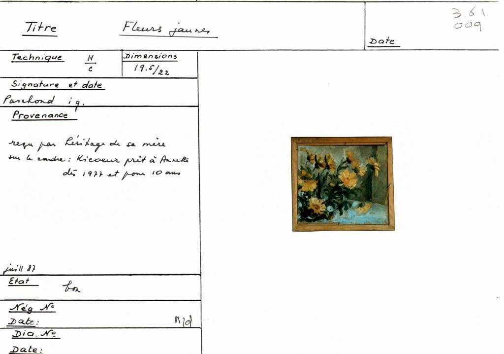 Scan de la fiche