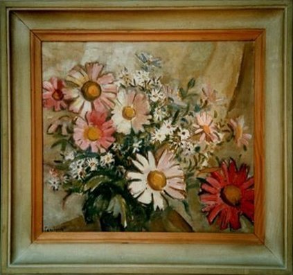 Reines-marguerite tons rose-orangé
