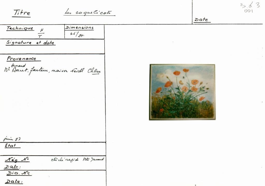 Scan de la fiche
