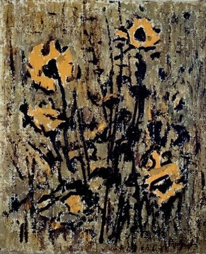 Fleurs jaunes stylisées