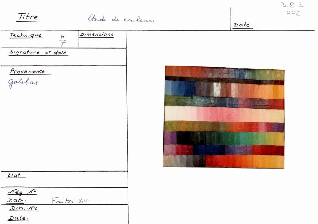 Scan de la fiche