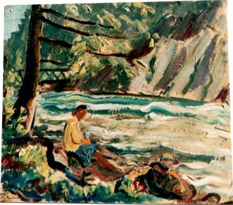 Lina au bord de la Sarine