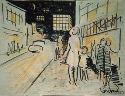 Esquisse pour Ville de Nuit
