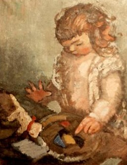 René enfant au petit chien