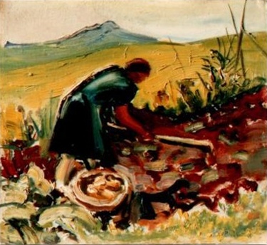 Lina au jardin potager